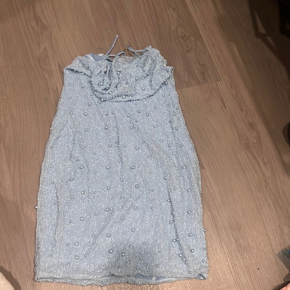 blue oh polly dress size 8